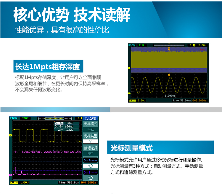普源DS1102E 數字示波器(圖7)