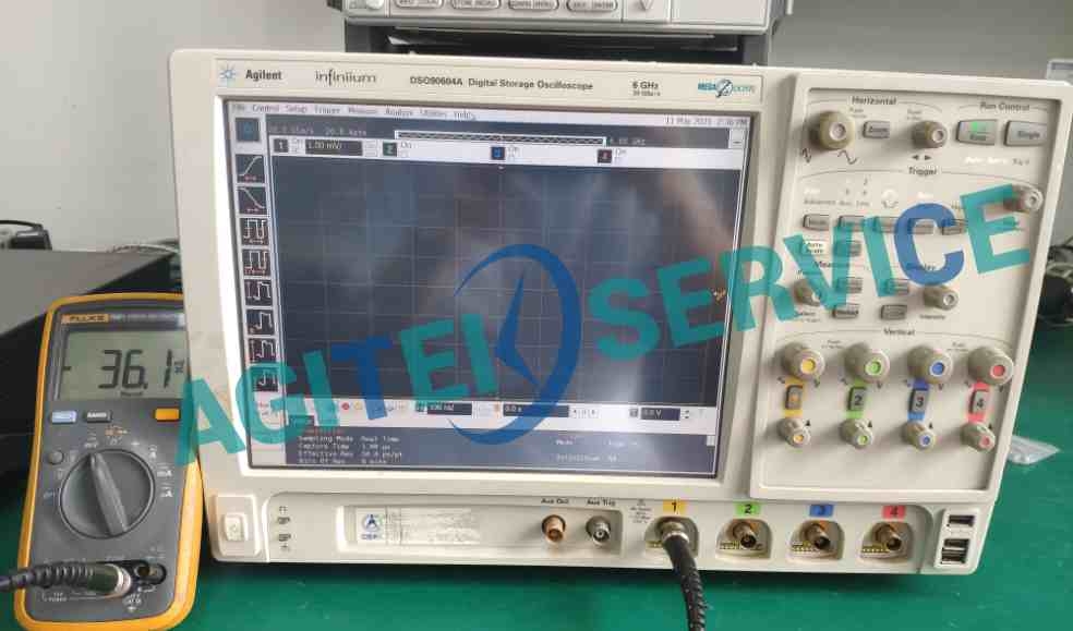 Agitek安捷倫示波器維修案例—DSO90604A直流增益超差維修(圖1)