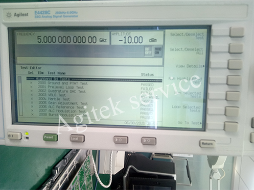南京某院校安捷倫E4428C信號發生器維修案例——Agitek分享