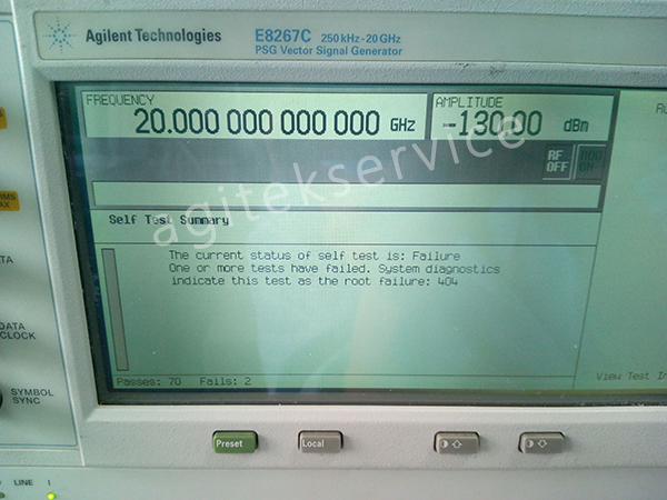 Agitek維修武漢某高校是德科技E8267C信號發(fā)生器案例分享(圖1)